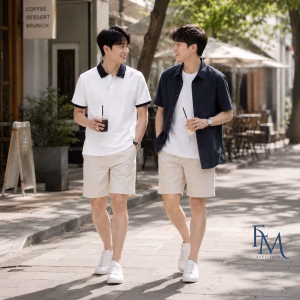 Áo polo phối quần short FEMAN GENTLEMAN