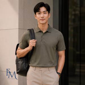 Áo polo chính hãng phối với Balo FEMAN GENTLEMAN